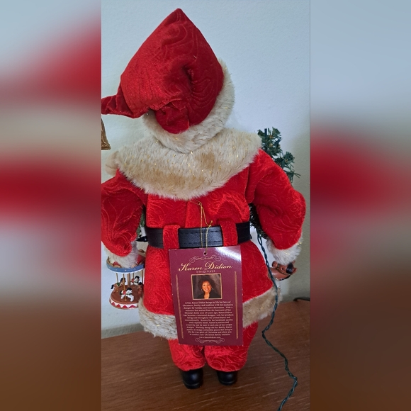 Festive Santa Claus Holiday Figurine in Red - Picture 11 of 16